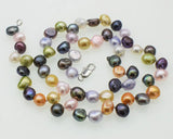 Freshwater Pearl Multicolor Baroque 6-9mm Necklace 17in