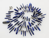Freshwater Pearl Lapis Quartz Necklace 22inch