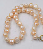 Freshwater Pearl Pink Baroque 9-11mm Necklace 18 Inch
