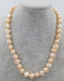 Freshwater Pearl Pink Baroque 9-11mm Necklace 18 Inch