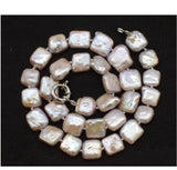 Square Freshwater Pearl Necklace 17inch FPPJ