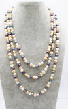 Baroque Pink Freshwater Pearl Necklace 7-8mm 65in