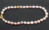 Purple Baroque 10-13mm Freshwater Pearl Necklace 18 inch