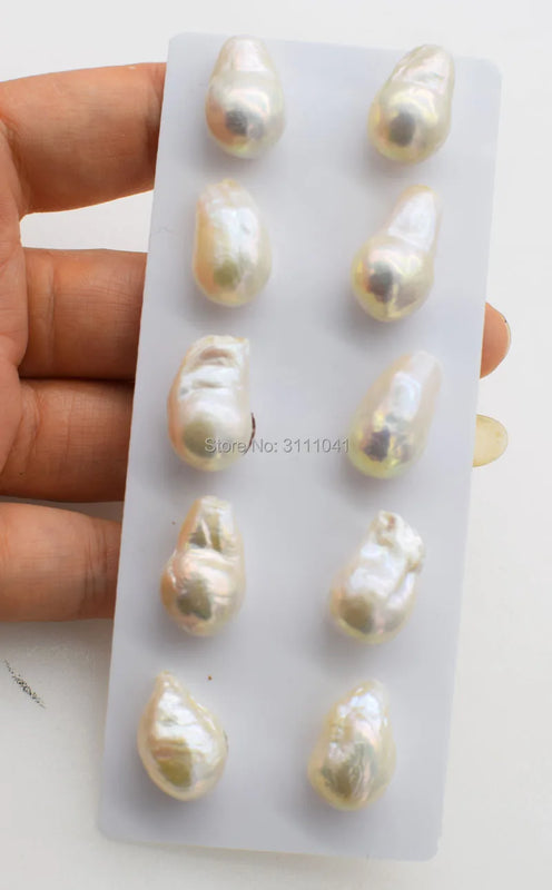 Freshwater Pearl Reborn Keshi Drop Beads for DIY Jewelry