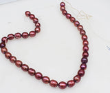 Freshwater Pearl Red/Blue Rice Egg Beads 11-12mm for DIY Jewelry