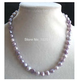 7-9mm Baroque Freshwater Pearl Violet Necklace 16inch