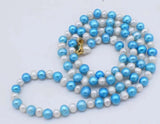 Freshwater Pearl Necklace 27 Inch Natural Woman Jewelry