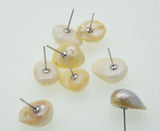 Baroque Freshwater Pearl Stud Earrings 10-15mm Beads