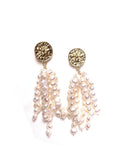 Baroque Freshwater Pearl Tassel Earrings for Women Xmas