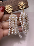 Baroque Freshwater Pearl Tassel Earrings for Women Xmas