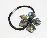 Freshwater Pearl Shell Flower Bracelet 8 inch Handcrafted
