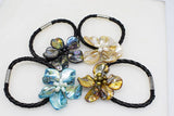 Freshwater Pearl Shell Flower Bracelet 8 inch Handcrafted