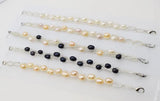 Freshwater Pearl Rice 5-6mm Bracelet 7.5inch White/Black/Pink/Purple Beads