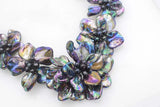 Freshwater Pearl/Shell Flower Necklace 18" Nature Beads