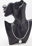 Freshwater Pearl Flat Baroque Keshi +Chain 25mm Beads