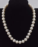 Freshwater Pearl 11-12mm Necklace 18 Inch Round Beads Natural