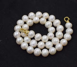 Freshwater Pearl 11-12mm Necklace 18 Inch Round Beads Natural