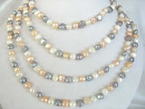 Baroque Freshwater Pearl Necklace 65 inch Nature Beads