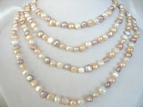 Baroque Freshwater Pearl Necklace 65 inch Nature Beads