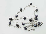Freshwater Pearl Rice Chain Necklace 6-8mm 18 Inch