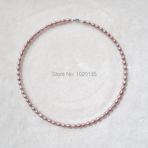 Freshwater Pearl Rice Chocker Necklace 16" Nature
