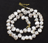 Baroque Freshwater Pearl Necklace 17 inch Natural Beads