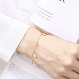 Heart Charm Bracelet Women Stainless Steel Jewelry