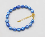 Baroque Freshwater Pearl Bracelet 7.5inch Beads