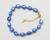 Baroque Freshwater Pearl Bracelet 7.5inch Beads