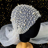 Pearl Lace Headband Wedding Hair Ornament Accessories