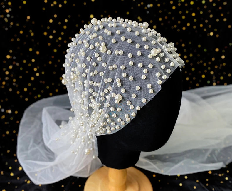 Pearl Lace Headband Wedding Hair Ornament Accessories