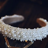 Pearl Lace Headband Wedding Hair Ornament Accessories