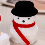 Snowman Wedding Ring Box Velvet Jewelry Box Christmas