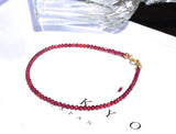 Garnet/Labradorite/Spinel/Quartz/Lapis 2mm Bracelet 7.5"