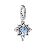 925 Silver Cinder Princess Punkim Dangle Charm Necklace with O Pendant 60cm