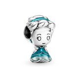 925 Silver Cinder Princess Punkim Dangle Charm Necklace with O Pendant 60cm