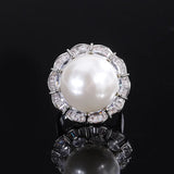 Elegant Beizhu Diamond Ring Pendant Ear Stud Set