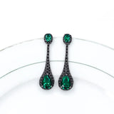 925 Silver Zircon Water Drop Earrings