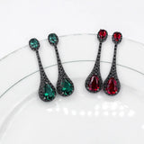 925 Silver Zircon Water Drop Earrings