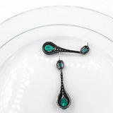 925 Silver Zircon Water Drop Earrings