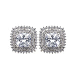 Real Jewels Zircon Gold-Plated Earrings