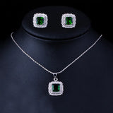 Real Jewels Zircon Gold-Plated Earrings