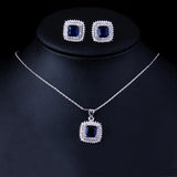 Real Jewels Zircon Gold-Plated Earrings
