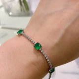 Classic Emerald Bracelet & Tanzanian Pigeon Blood Red Treasure