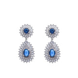 Colorful Zircon Tassel Earrings for Bride Wedding Party