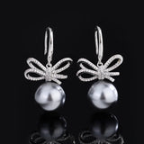 Copper Beizhu Bow Diamond Set for Women