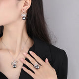 Copper Beizhu Bow Diamond Set for Women