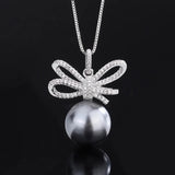 Copper Beizhu Bow Diamond Set for Women