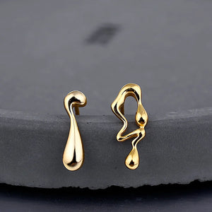 Personalized Water Drop S925 Silver Earrings