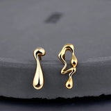 Personalized Water Drop S925 Silver Earrings